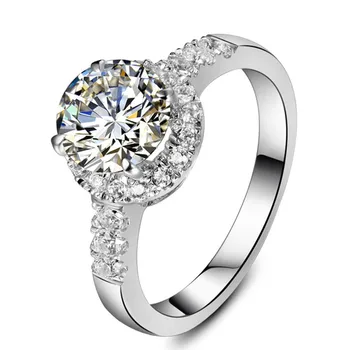 Quality Guarantee 2CT Female Round Halo Brilliant Engagement Ring for Women Solid 585 White Gold Jewelry Wedding Ring
Quality Guarantee 2CT Female Round Halo Brilliant Engagement Ring for Women Solid 585 White Gold Jewelry Wedding Ring