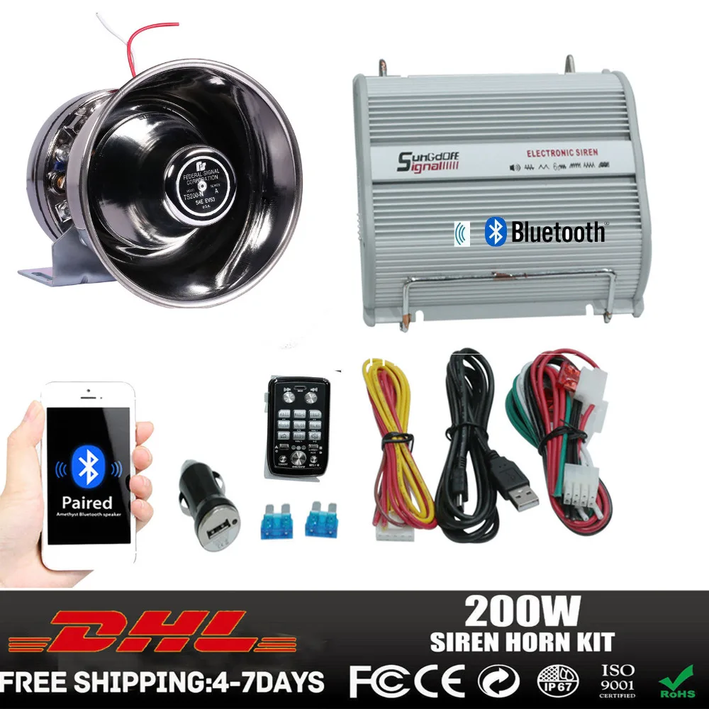 LARATH 1 set New Car Auto Truck 200W 8 Sound Loud Speaker Police Fire Horn PA Siren Horn System Kit Bluetooth DC12V
LARATH 1 set New Car Auto Truck 200W 8 Sound Loud Speaker Police Fire Horn PA Siren Horn System Kit Bluetooth DC12V