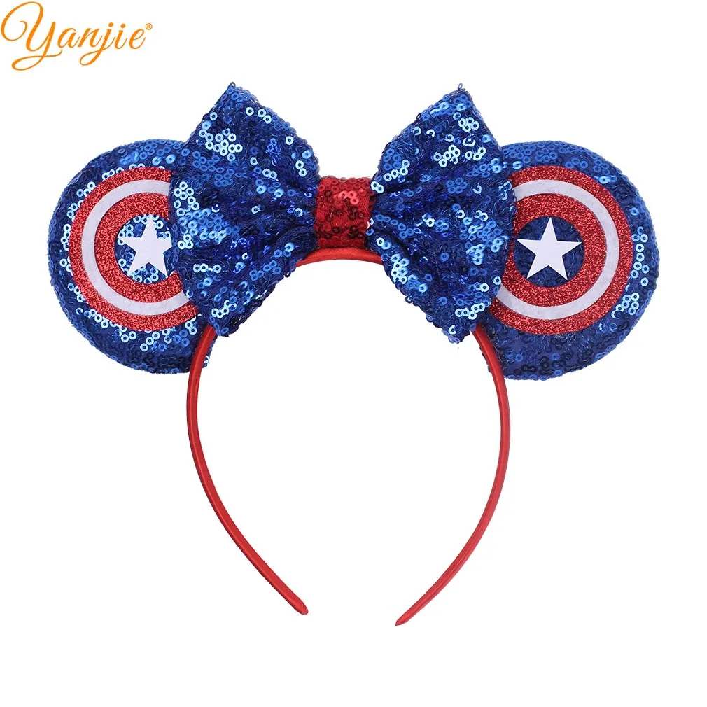 2019 Hot Sale American Shield Kids Hairband 5'' Hair Bow Minnie Mouse Ears Headband DIY Hair Accessories For Girls Women
2019 Hot Sale American Shield Kids Hairband 5'' Hair Bow Minnie Mouse Ears Headband DIY Hair Accessories For Girls Women