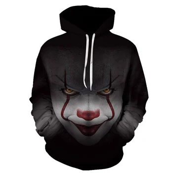 Pennywise 3D Clown Hoodie Sweatshirt Men Women Pullover Hoody Tops Sudadera Hombre Casual Brand Sportswear Tracksuit EUR Size
Pennywise 3D Clown Hoodie Sweatshirt Men Women Pullover Hoody Tops Sudadera Hombre Casual Brand Sportswear Tracksuit EUR Size