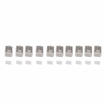 10Pcs RJ45 Network Connector CAT6 Modular Plugs Shielded Version With Loading Bar
10Pcs RJ45 Network Connector CAT6 Modular Plugs Shielded Version With Loading Bar