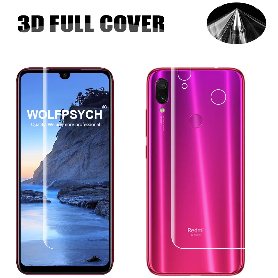 Front+Back Soft TPU Film 3D Full Cover Screen Protector For Xiaomi Redmi Note 7 pro Clear Film Silicone Hydrogel Sticker
Front+Back Soft TPU Film 3D Full Cover Screen Protector For Xiaomi Redmi Note 7 pro Clear Film Silicone Hydrogel Sticker