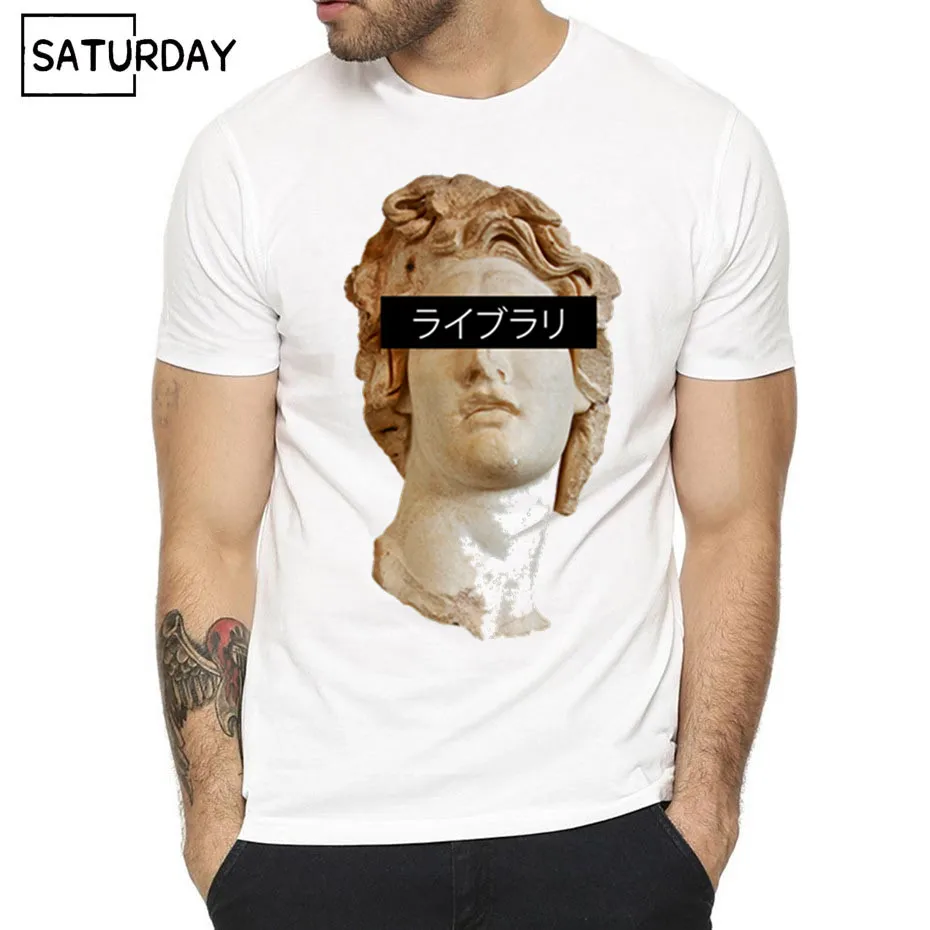 

Men's Popular Vaporwave Awesome Male Harajuku T-shirts Unisex Hipster Tee Shirt Men Women Summer Streewear Graphic Tees