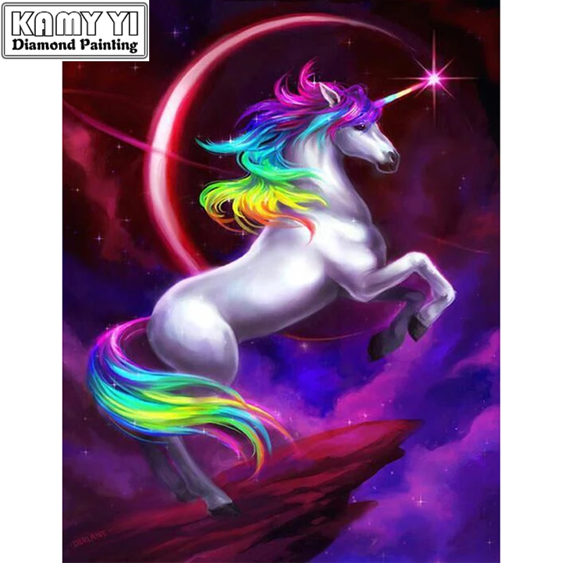 Diamond Embroidery Diy Diamond Painting Colored Unicorn Kirin Paintings Cross Stitch Rhinestone Diamond Mosaic Decoration
Diamond Embroidery Diy Diamond Painting Colored Unicorn Kirin Paintings Cross Stitch Rhinestone Diamond Mosaic Decoration