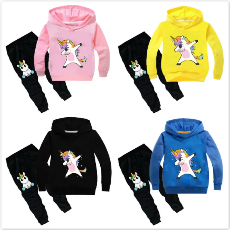 2019 Children Clothing Sets Kid Unicorn Cartoon Long Sleeve Boy Clothes Girl 2 Piece Suits Cotton Unicorn Hoodies Boy Sweatshirt
2019 Children Clothing Sets Kid Unicorn Cartoon Long Sleeve Boy Clothes Girl 2 Piece Suits Cotton Unicorn Hoodies Boy Sweatshirt