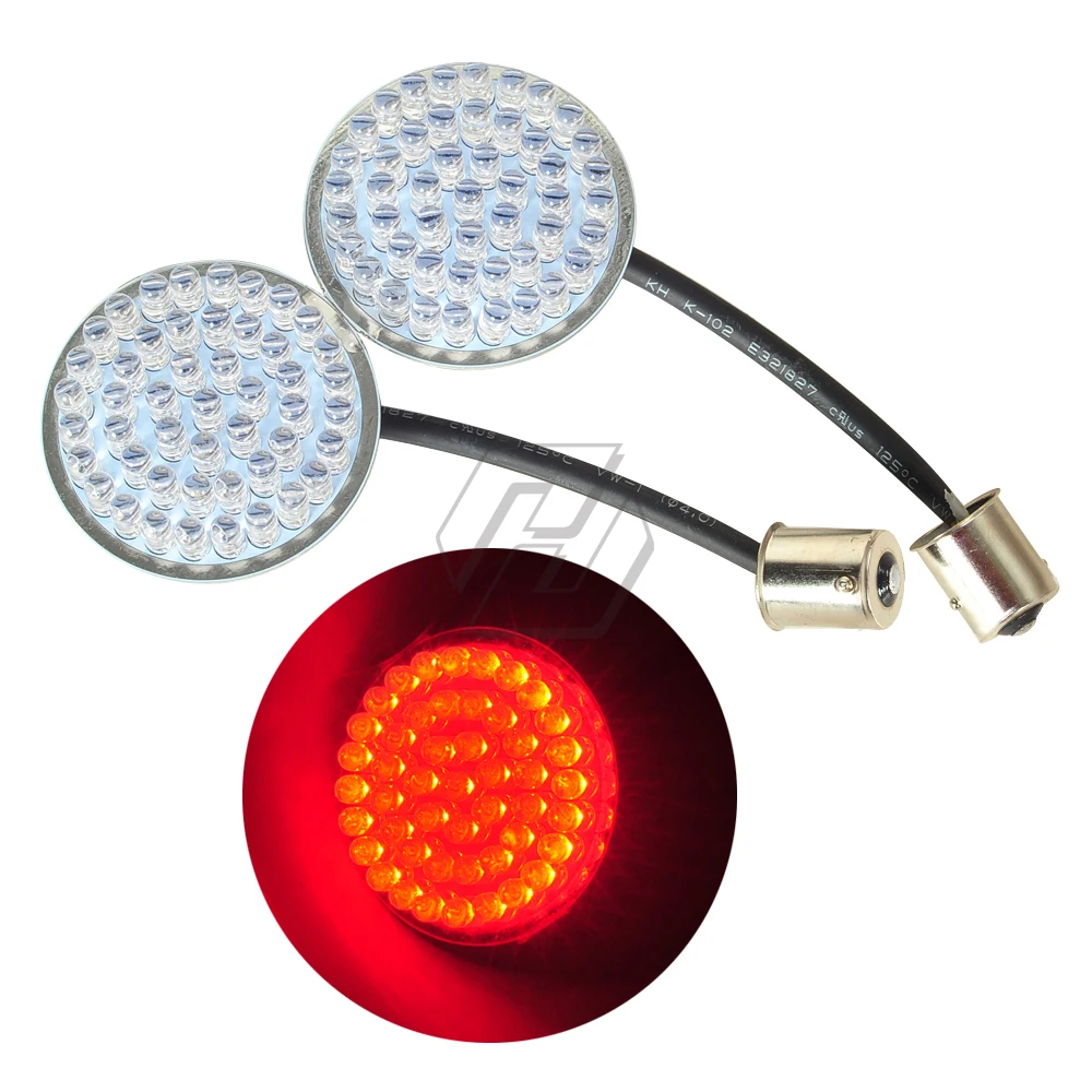 LED Motorcycle Rear Turn Signal Indicator Light 1156 Case for Harley Sportster XL 883 1200 Iron Softail Dyna Touring CVO
LED Motorcycle Rear Turn Signal Indicator Light 1156 Case for Harley Sportster XL 883 1200 Iron Softail Dyna Touring CVO