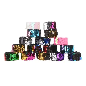 17 Pcs Magic Sequins Bracelets 2 Colors Sequin Reversible Glitter Slap Bracelets Charms Wristband Kids Little Mermaid
17 Pcs Magic Sequins Bracelets 2 Colors Sequin Reversible Glitter Slap Bracelets Charms Wristband Kids Little Mermaid