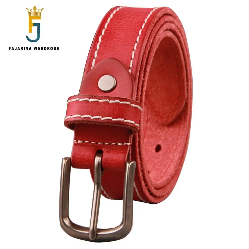 

FAJARINA Ladies Quality Cowskin Leather Casual Belts Retro Styles Pure Cowhide Belt for Women Many Colours Optional N17FJ374