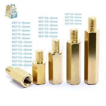M3 Male 6mm x M3 Female 4-60 mm Brass Standoff Spacer M3 (4-60)+6 Copper Hexagonal Stud Spacer Hollow Pillars m3*(4-60)+6mm
M3 Male 6mm x M3 Female 4-60 mm Brass Standoff Spacer M3 (4-60)+6 Copper Hexagonal Stud Spacer Hollow Pillars m3*(4-60)+6mm