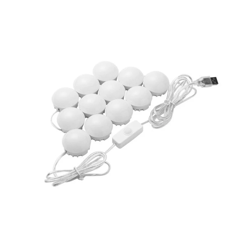 Usb Dimmable Hollywood Led Vanity Mirror Light Kit For Makeup Dressing, 12 Bulbs
Usb Dimmable Hollywood Led Vanity Mirror Light Kit For Makeup Dressing, 12 Bulbs