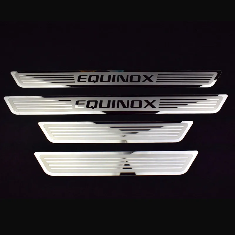 Steel Outer Door Sill Scuff Plate 4pcs For Chevrolet Holden Equinox 2018
