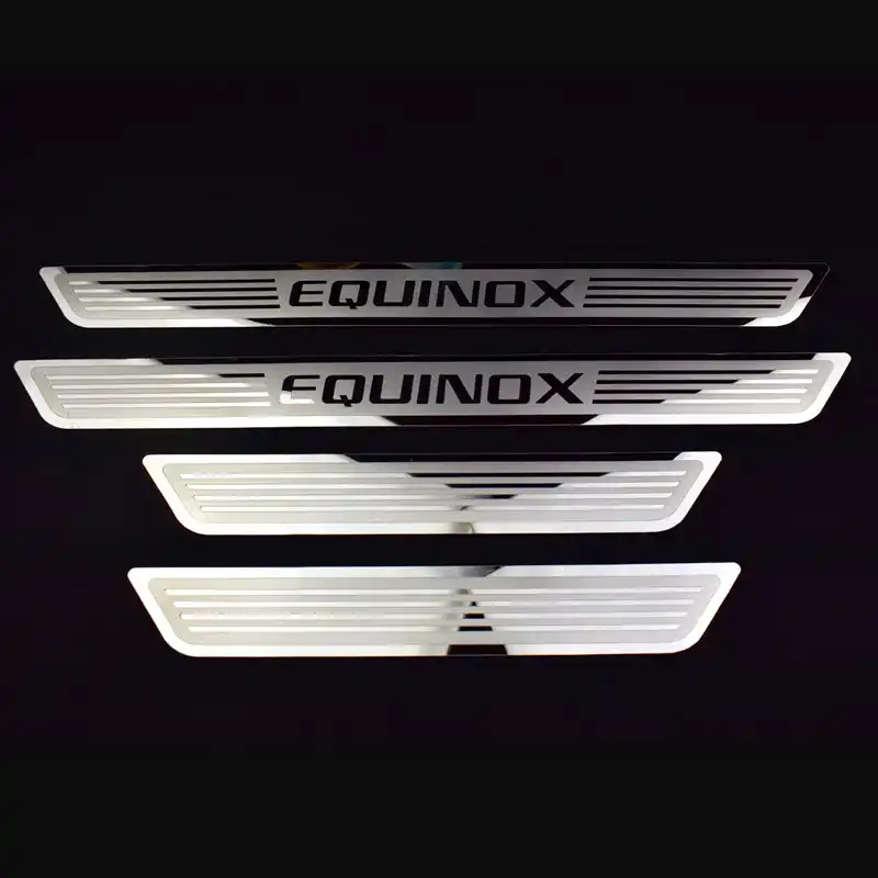 New Equinox Door Sill Cover Plates Stainless Steel Car Door Sills