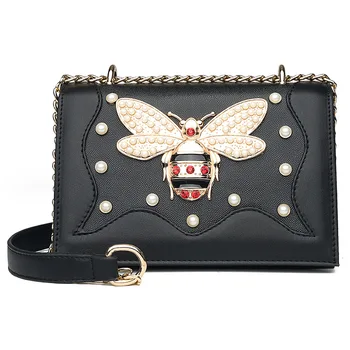 Lady Bee Pearl Crossbody Shoulder Bag Female White Black Leather Chain Flap Handbags 2020 Luxury Brand Messenger Bags for Women
Lady Bee Pearl Crossbody Shoulder Bag Female White Black Leather Chain Flap Handbags 2020 Luxury Brand Messenger Bags for Women