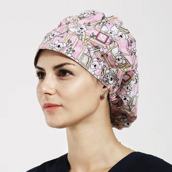 Hospital Printing Medical Cap Doctor Man Woman Surgical Cap Adjustable Long Hair Shaggy Nurse Scrub Hat Absorb Sweat Terry,62
Hospital Printing Medical Cap Doctor Man Woman Surgical Cap Adjustable Long Hair Shaggy Nurse Scrub Hat Absorb Sweat Terry,62