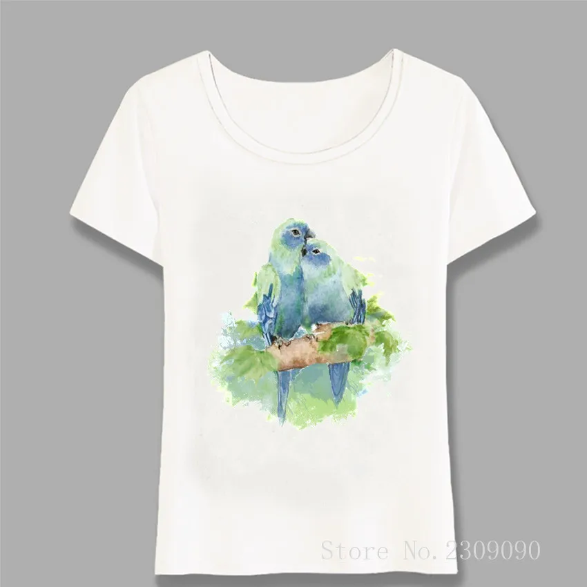 Summer Women T-shirt Tropical Blue Cuddling Parrot Birds T-Shirt Fashion Girl Tops Casual Tees White Girl Short Sleeve Harajuku
Summer Women T-shirt Tropical Blue Cuddling Parrot Birds T-Shirt Fashion Girl Tops Casual Tees White Girl Short Sleeve Harajuku