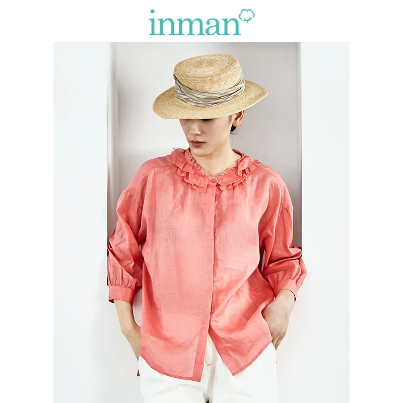 INMAN 2019 Autumn New Arrival Clear Linen Lencel Turn Down Collar Retro Literary Bishop Sleeve Women Blouse
INMAN 2019 Autumn New Arrival Clear Linen Lencel Turn Down Collar Retro Literary Bishop Sleeve Women Blouse