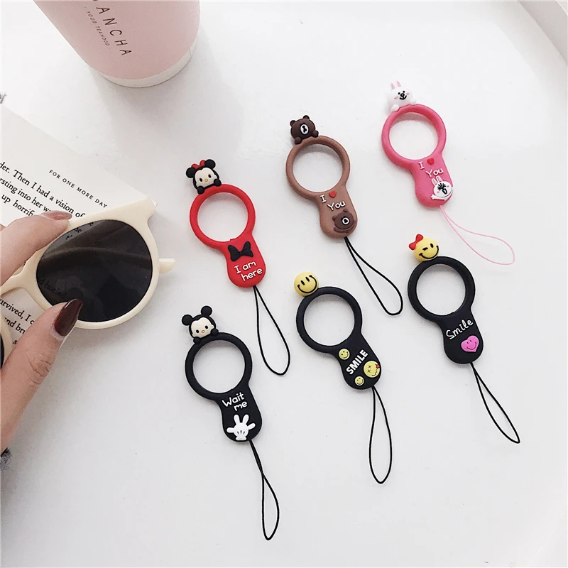 

Cute Cartoon Wrist Hand Mobile Phone Chain Straps Keychain Lanyard for Phones Camera USB Flash Drive MP4 PSP DIY Rope