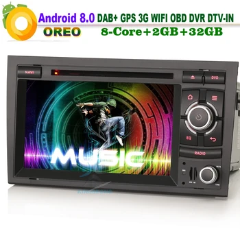 7" Android 8.0 DAB+ Head Unit OBD Autoradio Sat Navi RDS BT Radio DTV-IN Car GPS Navigation FOR AUDI A4 S4 RS4 SEAT EXEO B9 B7
7" Android 8.0 DAB+ Head Unit OBD Autoradio Sat Navi RDS BT Radio DTV-IN Car GPS Navigation FOR AUDI A4 S4 RS4 SEAT EXEO B9 B7