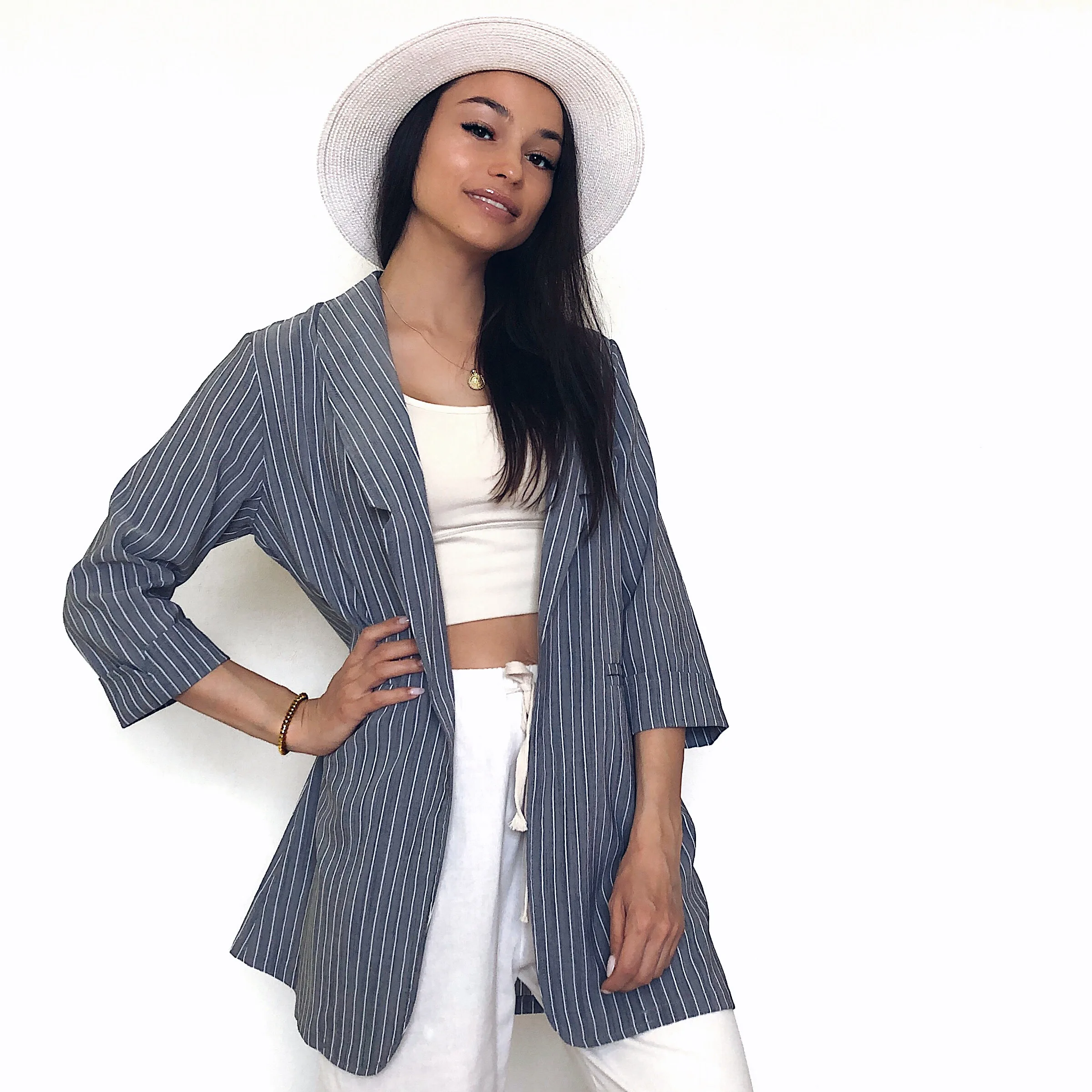 Classic Striped Women Jacket Blazer Notched Collar Female Long Slim Suits Coat Korean Fashion 2019 Spring Office Lady Blazer
Classic Striped Women Jacket Blazer Notched Collar Female Long Slim Suits Coat Korean Fashion 2019 Spring Office Lady Blazer