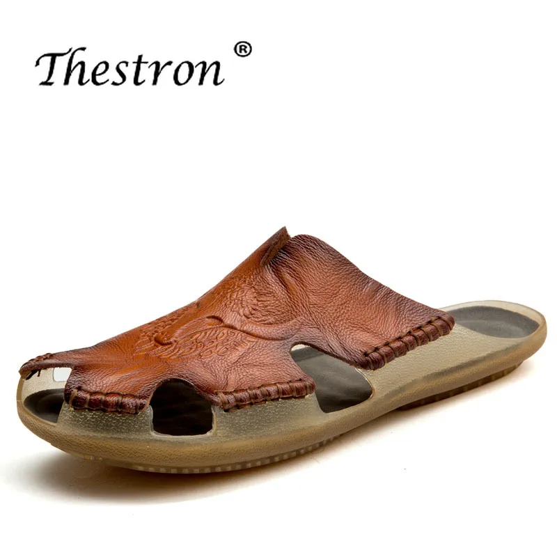 Walking Sandals Spring Thestron Mens Casual Comfortable Sandal Leather Men Black Mens Shoes 2018
Walking Sandals Spring Thestron Mens Casual Comfortable Sandal Leather Men Black Mens Shoes 2018