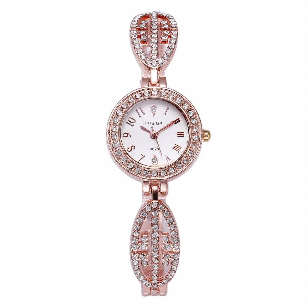 Фото 100 шт./лот king girl-9628 Модный женский браслет с круглым циферблатом часы элегантные