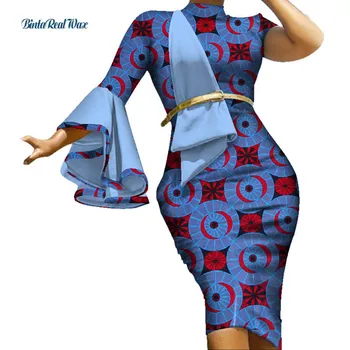 Fashion Vestidos Ruffles Sleeve Draped Straight Dress Bazin Riche African Print Dresses for Women African Design Clothing WY3439
Fashion Vestidos Ruffles Sleeve Draped Straight Dress Bazin Riche African Print Dresses for Women African Design Clothing WY3439