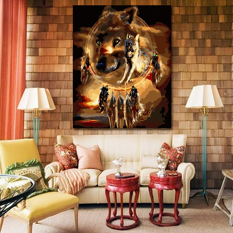 paint by numbes art painting by numbers wolf Animal totem DIY abstract Oil painting Hanging picture Art Home crafts decoration
paint by numbes art painting by numbers wolf Animal totem DIY abstract Oil painting Hanging picture Art Home crafts decoration