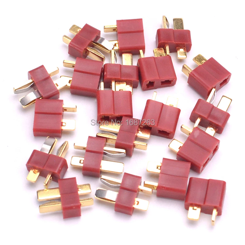 10 Pairs / 20pairs T Plug Male & Female Connectors Deans Style T-Plug For RC LiPo Battery Quadcopter
10 Pairs / 20pairs T Plug Male & Female Connectors Deans Style T-Plug For RC LiPo Battery Quadcopter