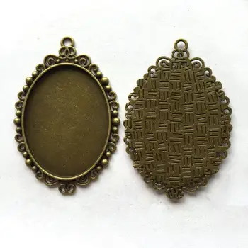 Tibetan Style Alloy Big Pendant Cabochon Settings, Oval, Antique Bronze, Tray: 40x30mm; 57x39mm, Hole: 3mm
Tibetan Style Alloy Big Pendant Cabochon Settings, Oval, Antique Bronze, Tray: 40x30mm; 57x39mm, Hole: 3mm