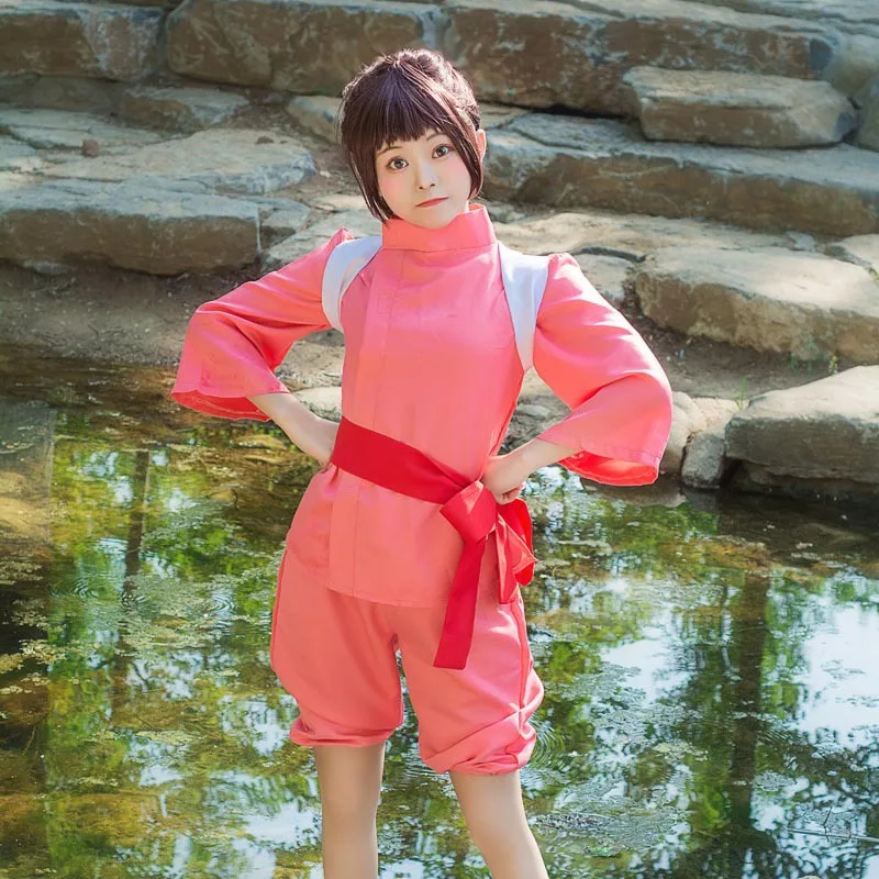 Thousand and Chihiro COS suit Ono performance cosplay costume small thousand clothes wig fake hair suit
Thousand and Chihiro COS suit Ono performance cosplay costume small thousand clothes wig fake hair suit