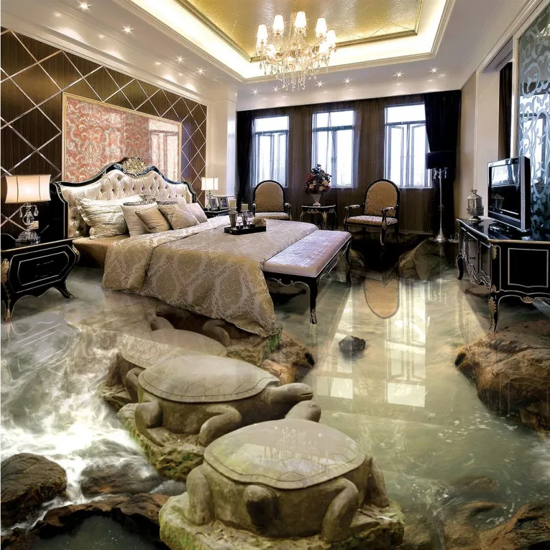 Free Shipping custom Stone water turtle bridge living room bathroom 3D stereo Self-adhesive floor mural shopping mall wallpaper
Free Shipping custom Stone water turtle bridge living room bathroom 3D stereo Self-adhesive floor mural shopping mall wallpaper