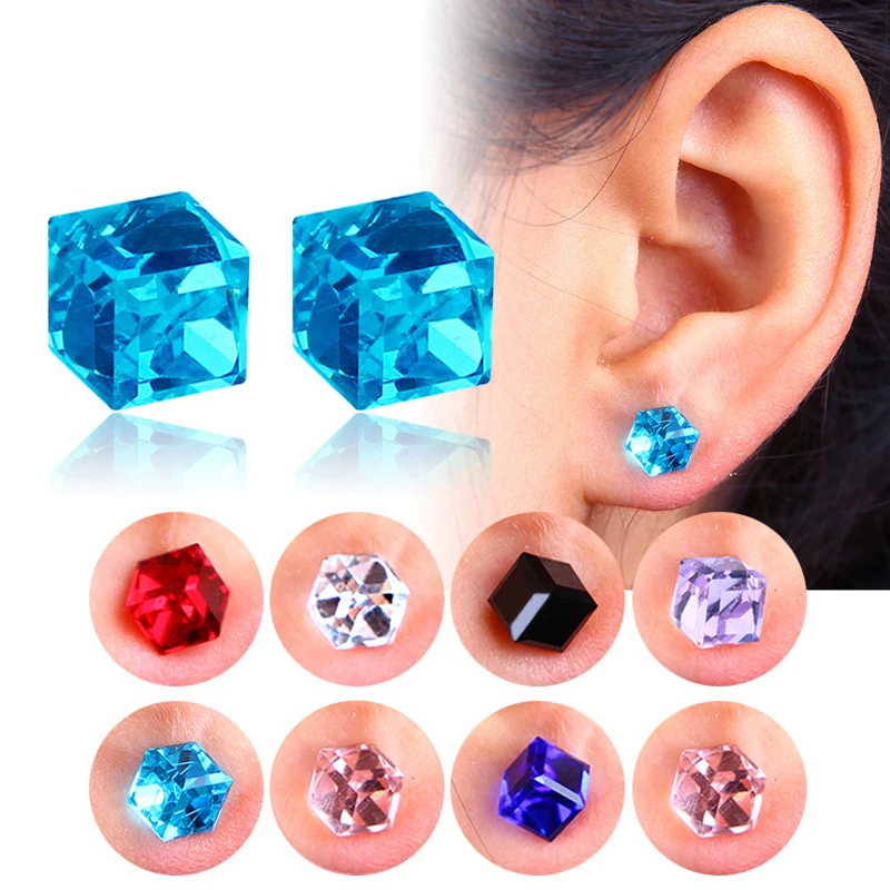 6mm crystal Cube Magnetic stud earring Fake tragus Ear helix lip lobe Stud non piercing earring 5 pairs/pack
6mm crystal Cube Magnetic stud earring Fake tragus Ear helix lip lobe Stud non piercing earring 5 pairs/pack