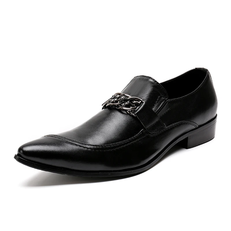 Black Pointed Toe Wedding Shoes Sliver Metal new Leather Men Dress Shoes Evening Party Hairdress Sexy Chain Shoes
Black Pointed Toe Wedding Shoes Sliver Metal new Leather Men Dress Shoes Evening Party Hairdress Sexy Chain Shoes