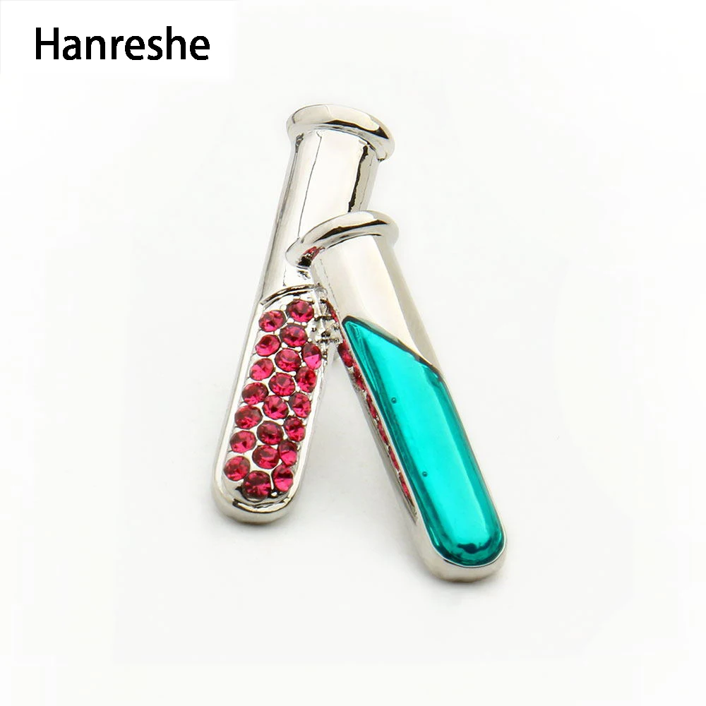HANRESHE Test Tube/Flasks Brooch Pin Colorful Crystals Science Jewelery Medical Fashion Gift Nurse Chemistry Women Accessories
HANRESHE Test Tube/Flasks Brooch Pin Colorful Crystals Science Jewelery Medical Fashion Gift Nurse Chemistry Women Accessories