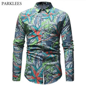Fancy Flower Print Men Shirt 2018 Spring Autumn Slim Fit Long Sleeve Dress Shirts Men Holiday Party Casual Shirt Chemise Homme
Fancy Flower Print Men Shirt 2018 Spring Autumn Slim Fit Long Sleeve Dress Shirts Men Holiday Party Casual Shirt Chemise Homme