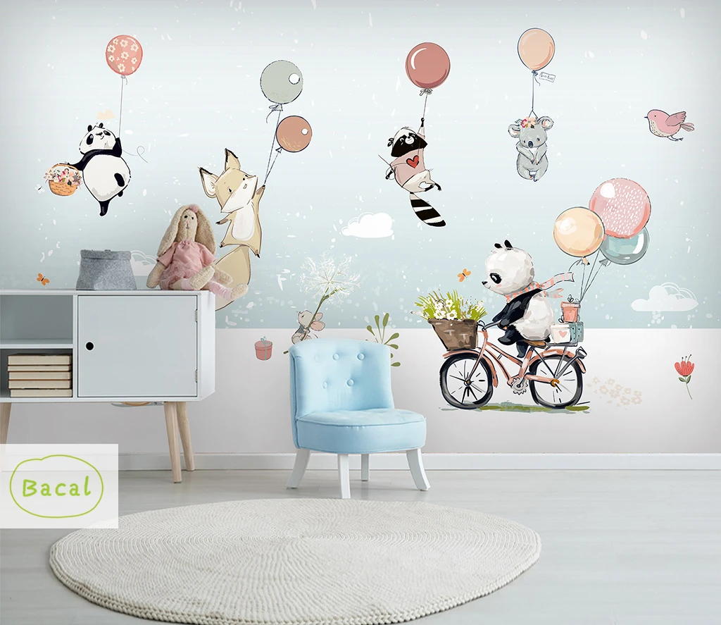 Bacal Custom Panda photo wallpaper 3D Cartoon balloon Murals Wallpaper for living room Baby Child Room Wall papers home Decor 5d
Bacal Custom Panda photo wallpaper 3D Cartoon balloon Murals Wallpaper for living room Baby Child Room Wall papers home Decor 5d