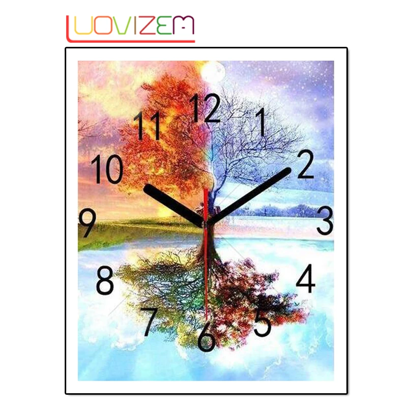 Diamond Painting Lands cape Tree Clock 5D Diy Diamonds Embroidered Rhinestone Cross Stitch Embroidery Wall paper.LUOVIZEM L170
Diamond Painting Lands cape Tree Clock 5D Diy Diamonds Embroidered Rhinestone Cross Stitch Embroidery Wall paper.LUOVIZEM L170