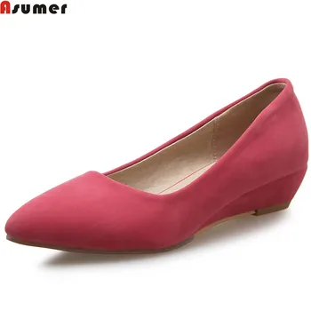ASUMER black beige fashion spring autumn shoes woman pumps pointed toe shallow wedges casual shoes women med heels shoes size 43
ASUMER black beige fashion spring autumn shoes woman pumps pointed toe shallow wedges casual shoes women med heels shoes size 43