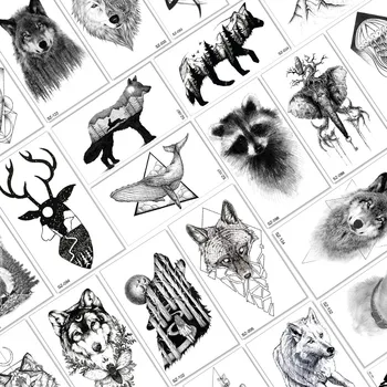 Qucious Black Animal Temporary Tattoos Fashion Wolf Body Art Arm Legs Tattoos Paper For Adult Waterpoof Realistic Sheets Sticker
Qucious Black Animal Temporary Tattoos Fashion Wolf Body Art Arm Legs Tattoos Paper For Adult Waterpoof Realistic Sheets Sticker