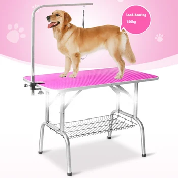 LK668 Foldable Stainless Steel Pet Grooming Table for Small Pet Portable Operating Table Rubber Surface Bath Desk 150kg Bearing
LK668 Foldable Stainless Steel Pet Grooming Table for Small Pet Portable Operating Table Rubber Surface Bath Desk 150kg Bearing