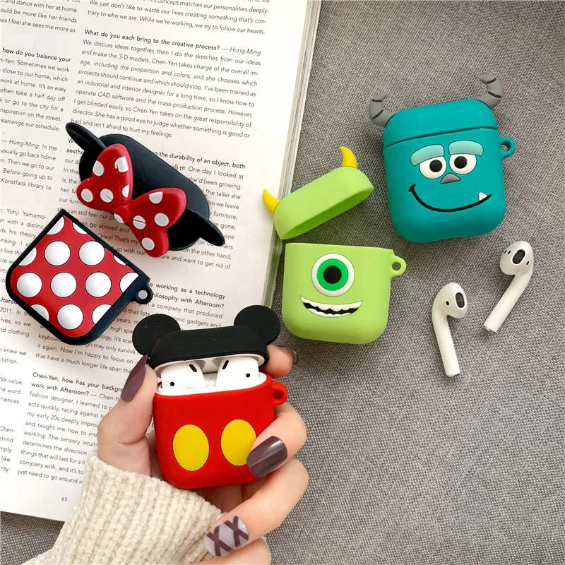 Cute Mickey Minne for AirPods protective Case Silicone Soft shell for wireless Bluetooth headset set female Cover anti-fall
Cute Mickey Minne for AirPods protective Case Silicone Soft shell for wireless Bluetooth headset set female Cover anti-fall