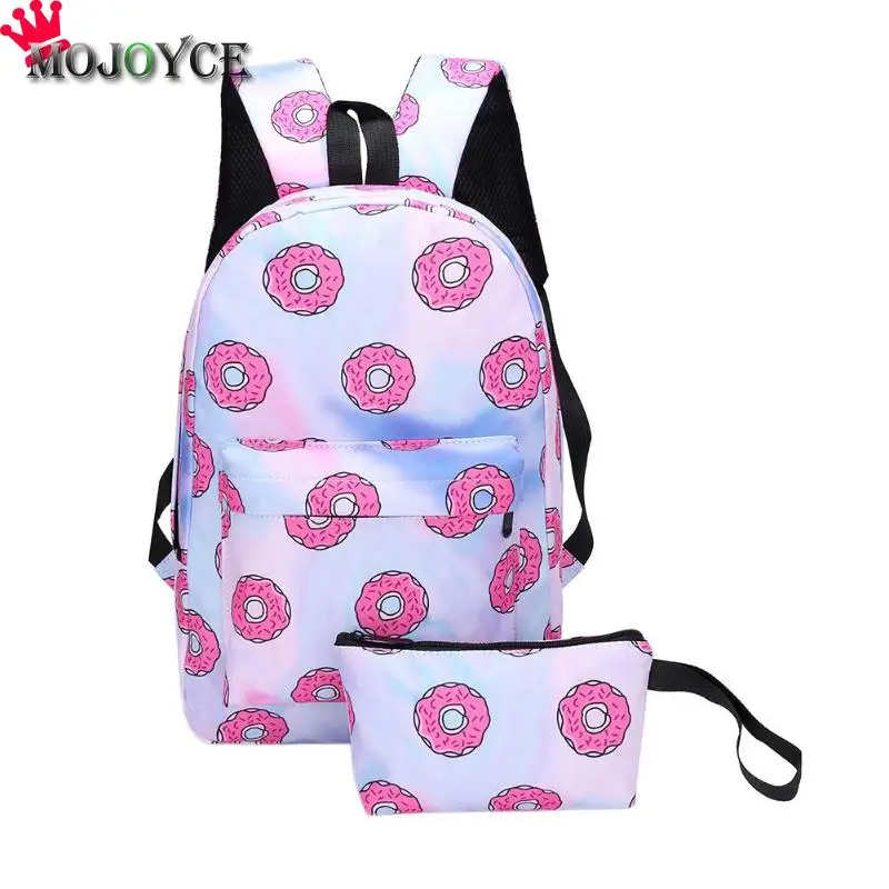 2pcs Women Casual Cute Donut Print Backpack Zipper Girls Shoulder Schoolbag with Pencil Case Large Capacity Mochila Feminina
2pcs Women Casual Cute Donut Print Backpack Zipper Girls Shoulder Schoolbag with Pencil Case Large Capacity Mochila Feminina