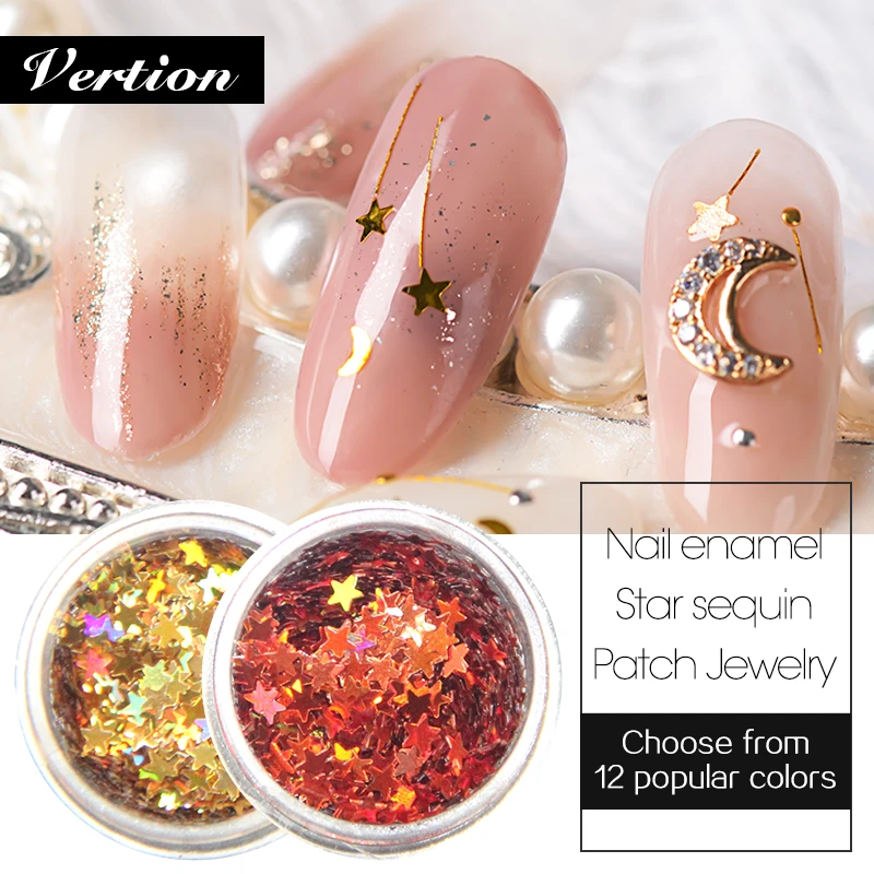 Verntion Colorful Shiny Round Sequins Bling Nail Glitter Design UV Nails Sequin Shining Decorations DIY Set Nails Glitter
Verntion Colorful Shiny Round Sequins Bling Nail Glitter Design UV Nails Sequin Shining Decorations DIY Set Nails Glitter