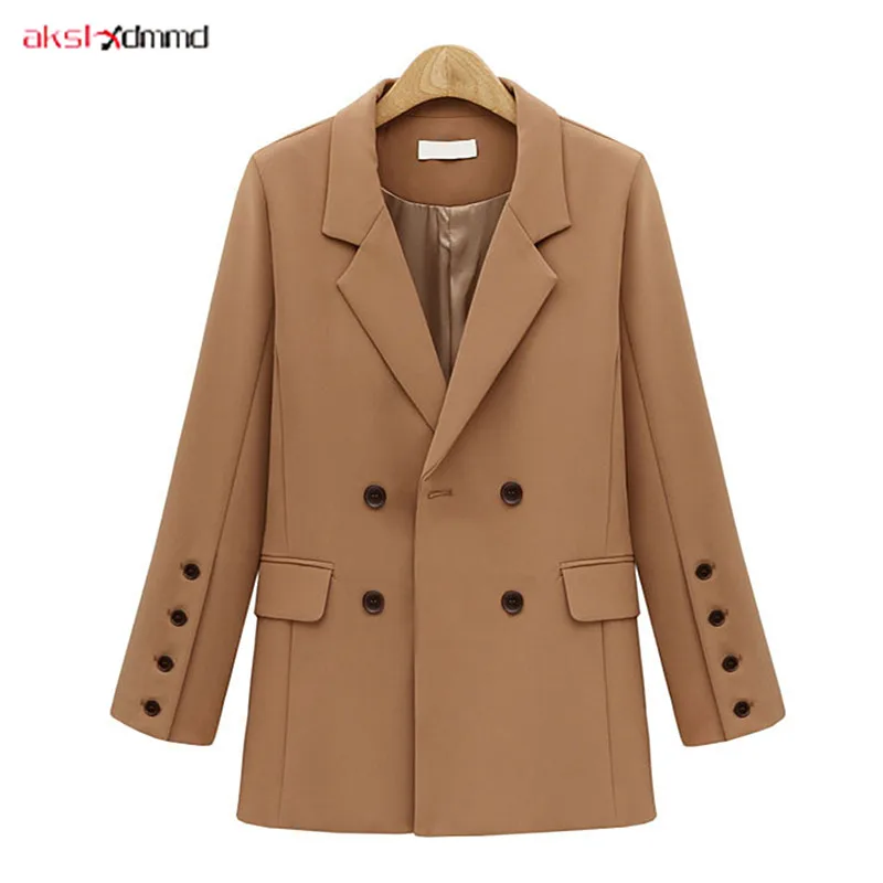 2019 New Black Blazers Women Solid Color Simple Style Double Breasted Office Lady Formal Jackets Suit Spring Autumn Casual AC015
2019 New Black Blazers Women Solid Color Simple Style Double Breasted Office Lady Formal Jackets Suit Spring Autumn Casual AC015