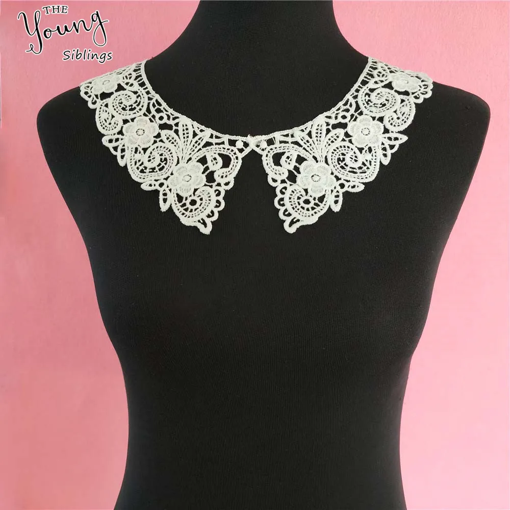 Exquisite White Flower Lace Collar Embroidered Neckline Trim Applique Embellishments Vintage Trim Wedding Dress Accessory YL1108
Exquisite White Flower Lace Collar Embroidered Neckline Trim Applique Embellishments Vintage Trim Wedding Dress Accessory YL1108