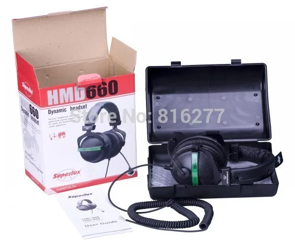 Профессиональные стереонаушники Superlux HMD660E с встроенным динамическим микрофоном