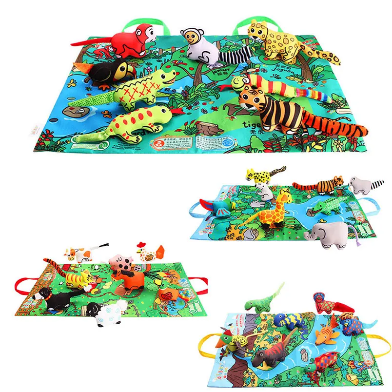 39*29cm Funny Cloth Book Infant Baby Assemble Toy Soft Ring Rattle Cute Animal Small Play Mat Sensory Exploration Tear-resistant
39*29cm Funny Cloth Book Infant Baby Assemble Toy Soft Ring Rattle Cute Animal Small Play Mat Sensory Exploration Tear-resistant