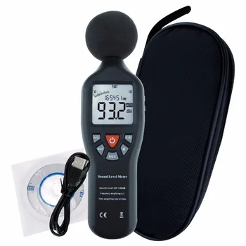 Professional Compact Sound Level Meter with Data Record Function 30dB-130dB High Accuracy Measuring with Backlit Display
Professional Compact Sound Level Meter with Data Record Function 30dB-130dB High Accuracy Measuring with Backlit Display