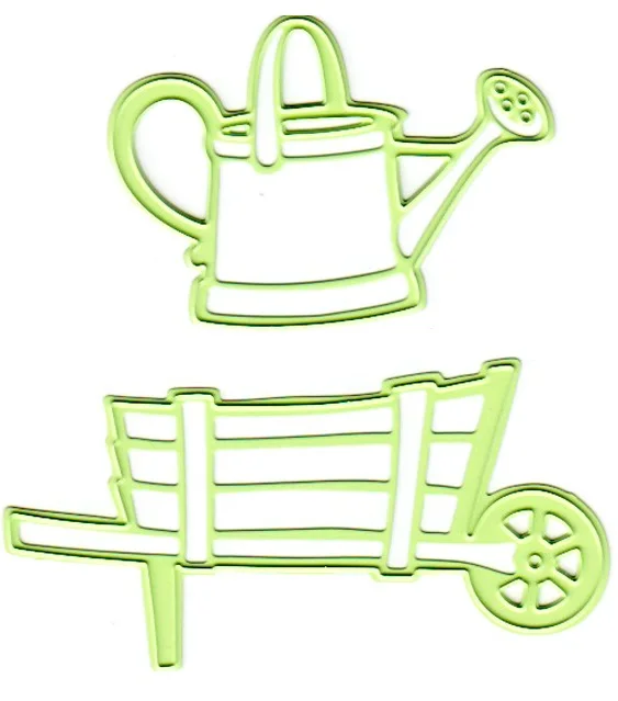 Handcraft Metal Cutting Dies Wheel Barrow and Watering Can Embossing Die Stencil for DIY Scrapbooking Album Card Decorative
Handcraft Metal Cutting Dies Wheel Barrow and Watering Can Embossing Die Stencil for DIY Scrapbooking Album Card Decorative