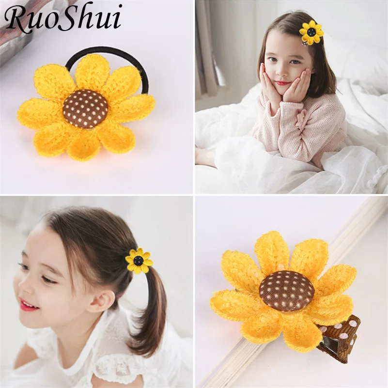 Girls Sunflower Cute Hairccessories Handmade Elastic Hair Bands Hairpins Girls Princess Baby Hair Ties Rubber Band Hair Clip
Girls Sunflower Cute Hairccessories Handmade Elastic Hair Bands Hairpins Girls Princess Baby Hair Ties Rubber Band Hair Clip